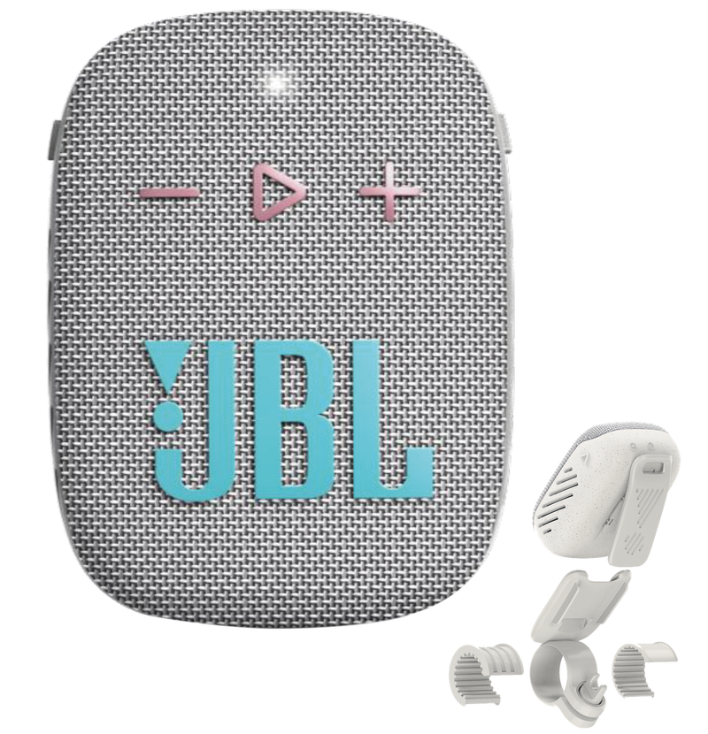 JBL Wind 3S - Slim Handlebar Bluetooth Cycling Speaker - Grey