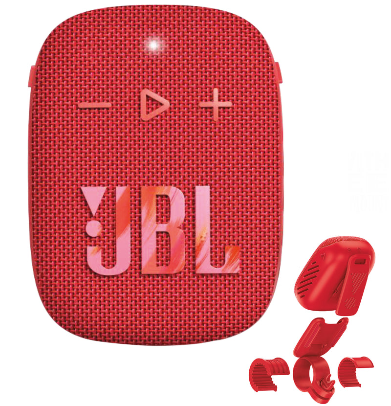 JBL Wind 3S - Slim Handlebar Bluetooth Cycling Speaker - Red