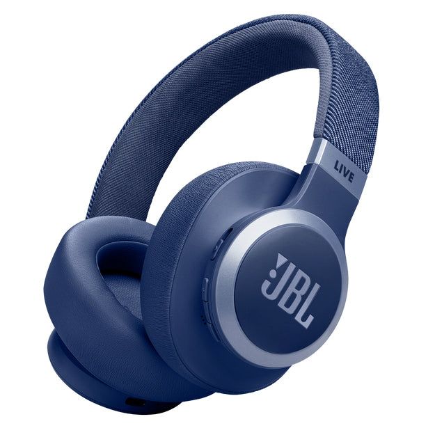 JBL Live 770NC Wireless Bluetooth Over-Ear Noise Cancelling Headphones - Blue