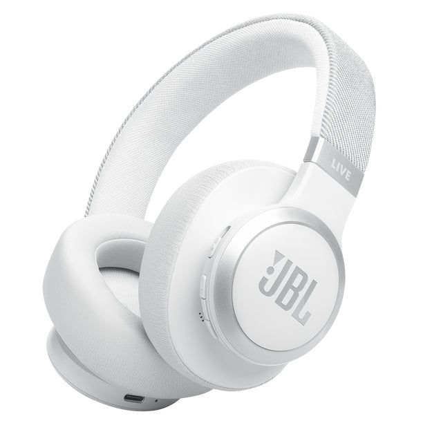 JBL Live 770NC Wireless Bluetooth Over-Ear Noise Cancelling Headphones - White