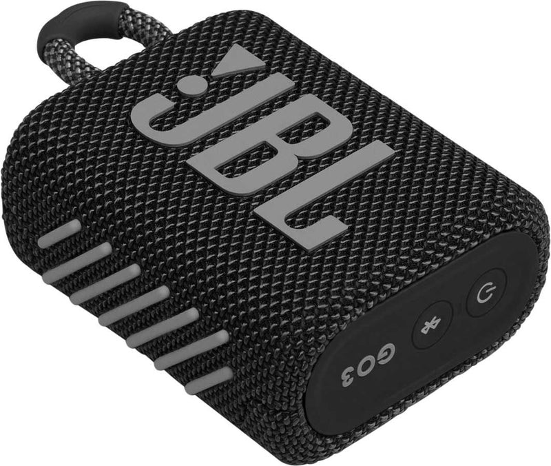 JBL Go 3 Waterproof Portable Bluetooth Speaker - Black
