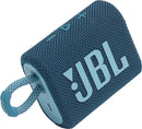JBL Go 3 Waterproof Portable Bluetooth Speaker - Blue