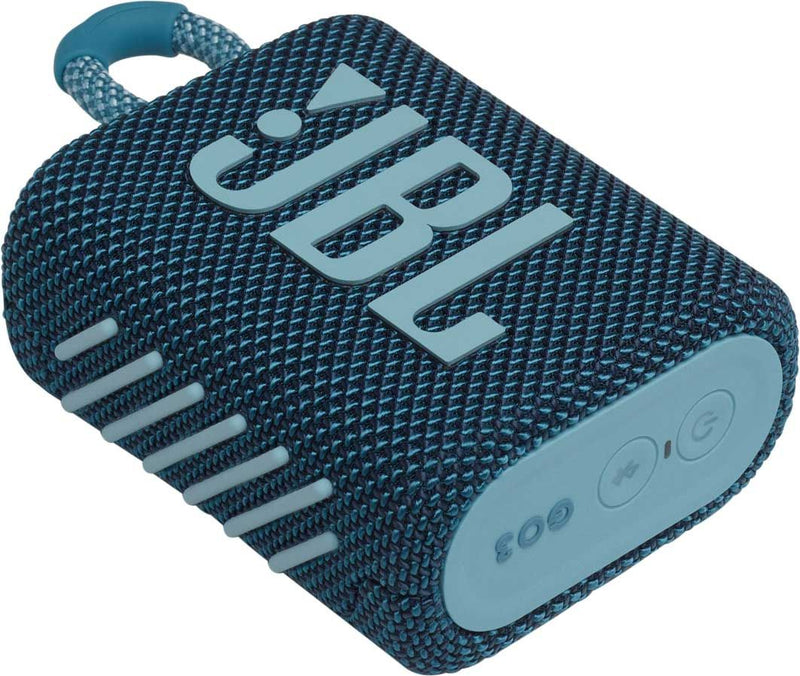 JBL Go 3 Waterproof Portable Bluetooth Speaker - Blue