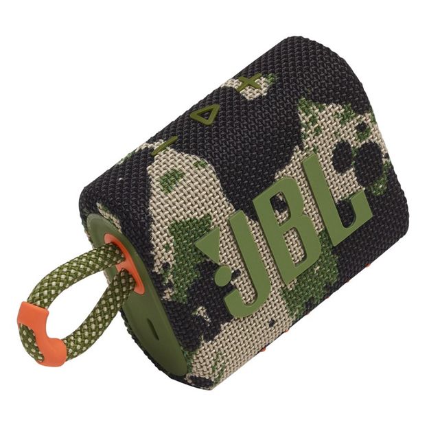 JBL Go 3 Waterproof Portable Bluetooth Speaker - Camo