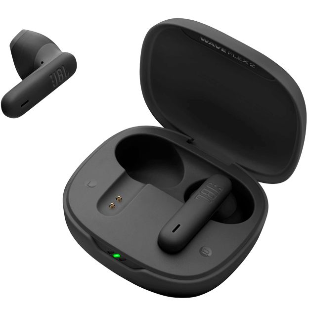JBL Wave Flex 2 True Wireless In-Ear Earbuds with Mic - Black