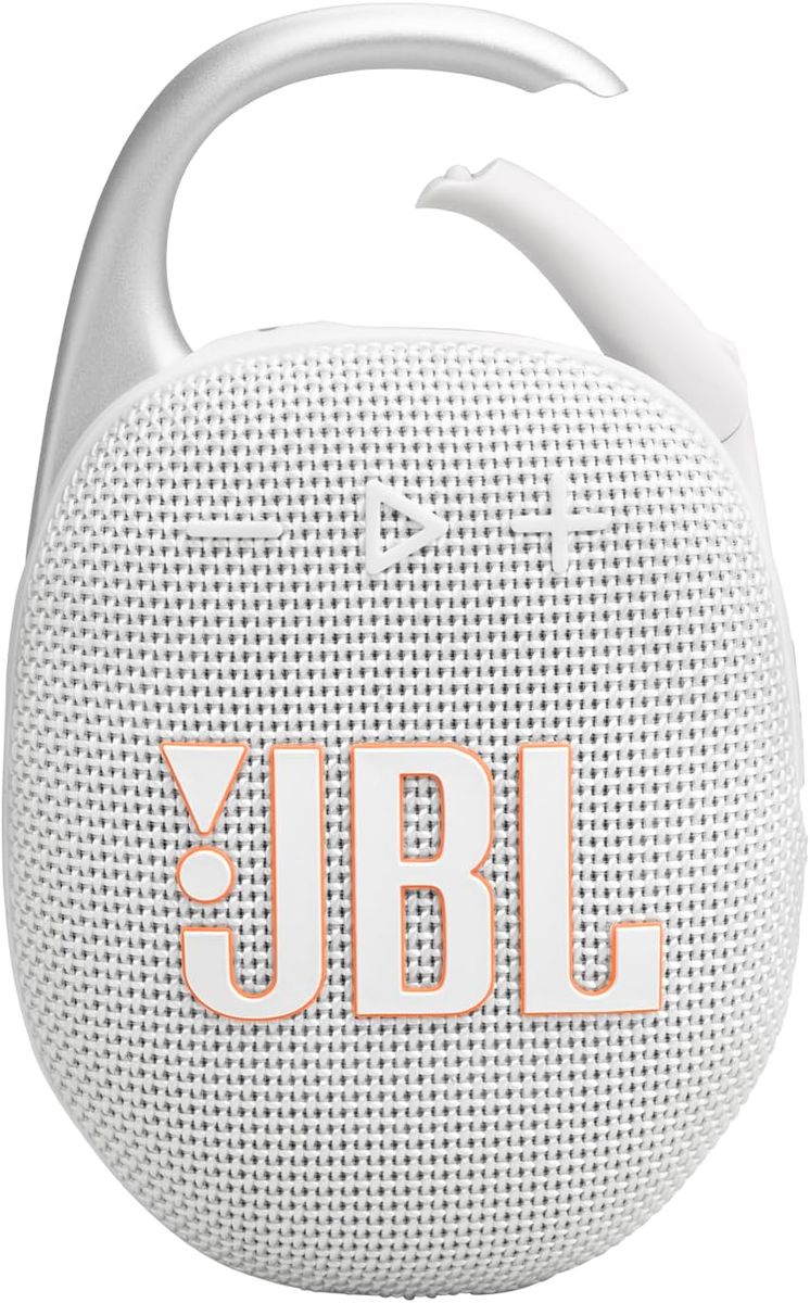 JBL Clip 5 Portable Waterproof Bluetooth Speaker - White