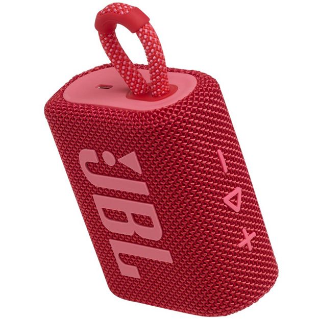 JBL Go 3 Waterproof Portable Bluetooth Speaker - Red