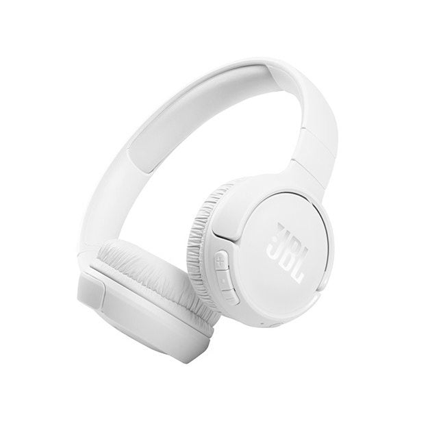JBL T510BT On-Ear Wireless Bluetooth Headphones - White