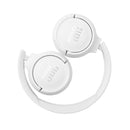 JBL T510BT On-Ear Wireless Bluetooth Headphones - White